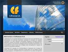 Tablet Screenshot of colfinanzas.com